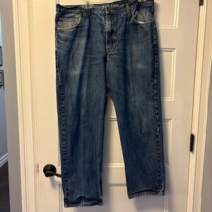 Lands' End Relaxed Fit Blue Jeans size 38